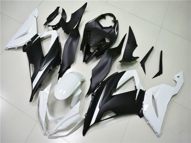 Carénages Moto ZX6R 2013-2018 - Blanc Noir Vente en Gros Carénages Moto ZX6R 2013-2018 - Blanc Noir Vente en Gros