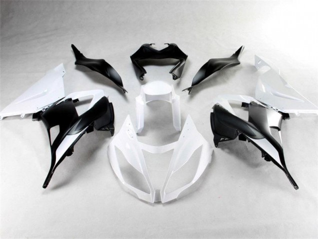 Carénages Moto ZX6R 2013-2018 - Blanc Noir Vente en Gros Carénages Moto ZX6R 2013-2018 - Blanc Noir Vente en Gros