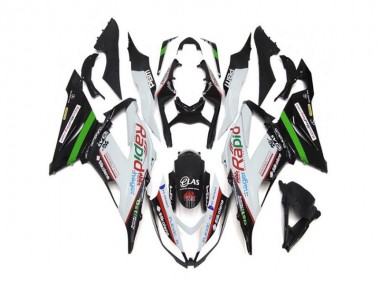 Carénage Moto ZX6R 2013-2018 - Blanc Noir Vente en Gros