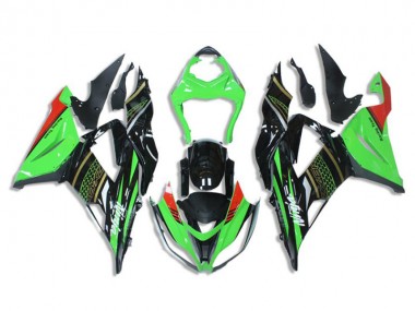 Carénages Moto ZX6R 2013-2018 - Vert Noir Vente en Gros