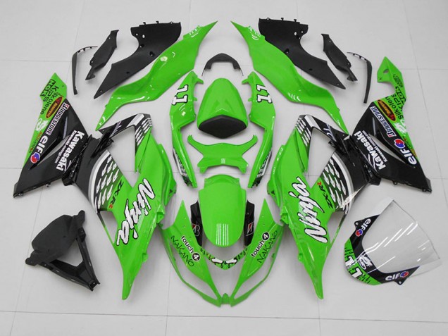 Carénage Moto ZX6R 2013-2018 - Vert Noir 11 Vente en Gros