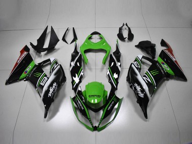 Carénage Moto ZX6R 2013-2018 - Vert Noir Blanc Vente en Gros