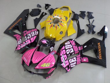 Carénage Moto CBR 600 RR 2013-2023 - Jaune Rose Rossi Vente en Gros