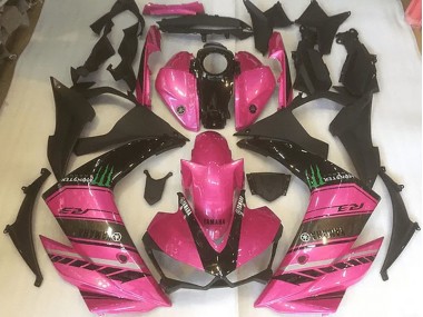 Carénage Moto R3 2015-2022 - Rose et Noir Vente en Gros