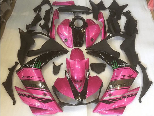 Carénage Moto R3 2015-2022 - Rose et Noir Vente en Gros Carénage Moto R3 2015-2022 - Rose et Noir Vente en Gros