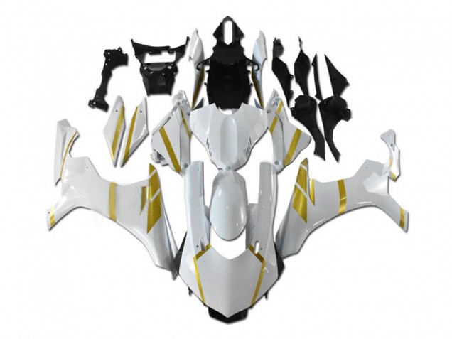 Carénage Moto R1 2015-2019 - Blanc Or Vente en Gros Carénage Moto R1 2015-2019 - Blanc Or Vente en Gros