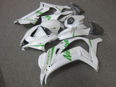 Carénage Moto ZX10R 2016-2019 - Blanc Vert Vente en Gros