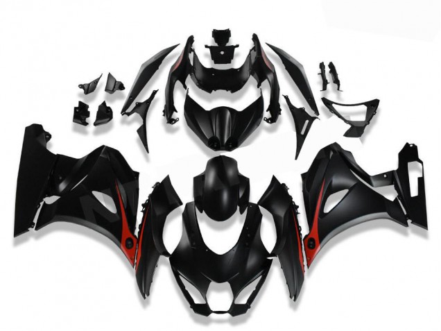 Carénages Moto GSXR 1000 2017-2023 - Noir Rouge Vente en Gros Carénages Moto GSXR 1000 2017-2023 - Noir Rouge Vente en Gros